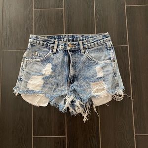 Wrangler Distressed Denim Shorts